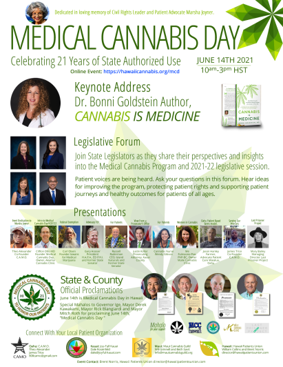 2021 Medical Cannabis Day Event Flyer